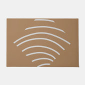 Paillasson Aquarelle verte simple abstrait ajouter le logo te (Devant)