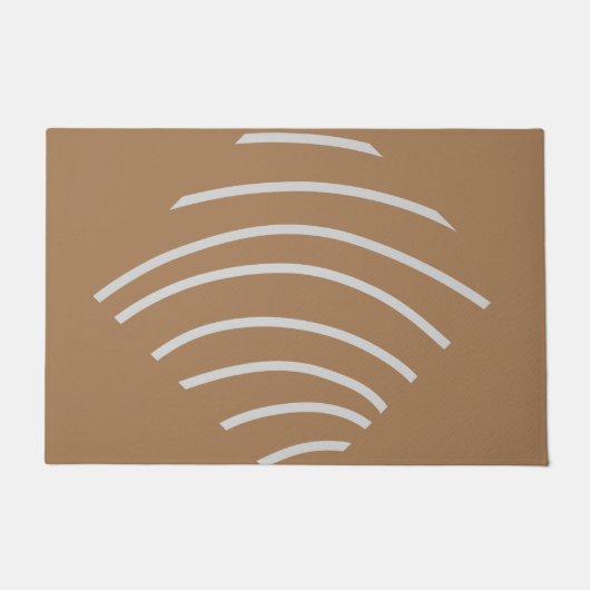 Paillasson Aquarelle verte simple abstrait ajouter le logo te (Devant)