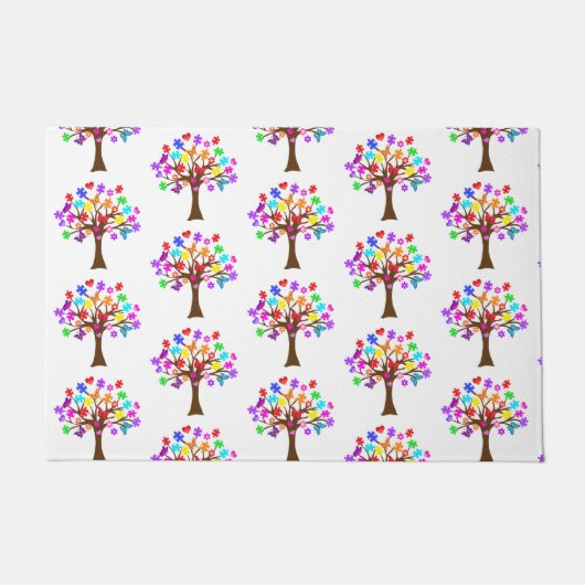 Paillasson Arborescence des sensibilisations sur l'autisme (Devant)