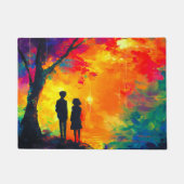 Paillasson Arbre coloré d'amour (Devant)