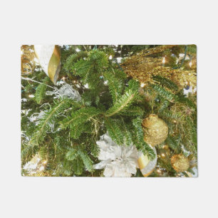 Paillasson Arbre de Noël I Argent et Or