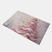 Paillasson Arbre de Noël impressionniste Whimsical rose (Incliné)