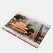 Paillasson Arbre de Noël lumineux étoile Parties scintillant  (Incliné)