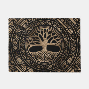 Paillasson Arbre de vie - Motif runique de Yggdrasil