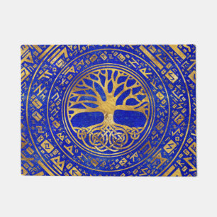 Paillasson Arbre de vie - Yggdrasil - Lapis Lazuli