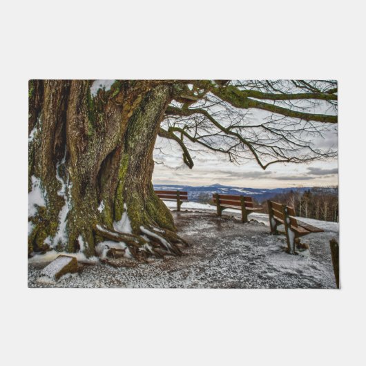 Paillasson Arbre d'hiver et banquettes Porte Mat (Devant)