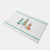 Paillasson arbres arc-en-ciel modernes du milieu du siècle ro (Incliné)