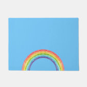Paillasson Arc en ciel et ciel bleu (Devant)