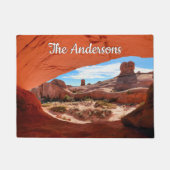 Paillasson Arches Nat. Parc avec nom ou message blanc, Vs 2 (Devant)