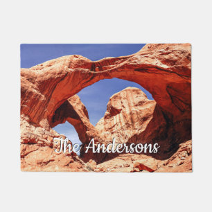 Paillasson Arches Nat. Park avec nom ou message blanc