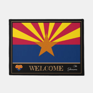 Paillasson Arizona et Arizona Drapeau Mat / sports USA State