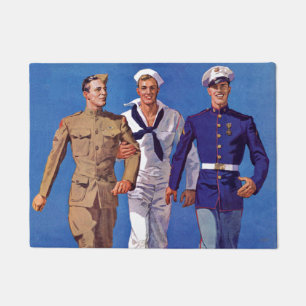Paillasson Armée, marine et marines