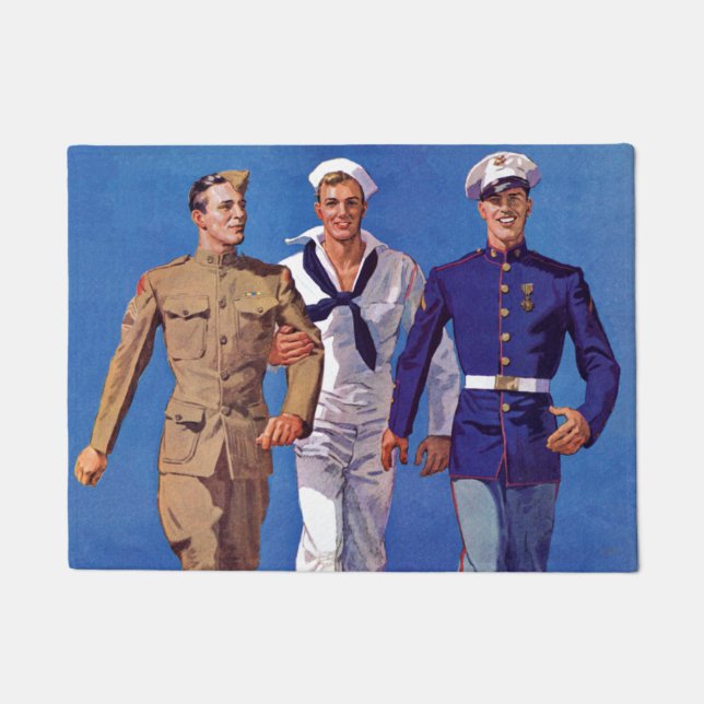 Paillasson Armée, Marine et Marines (Devant)