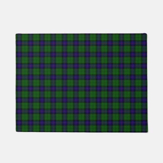 Paillasson Armstrong tartan bleu et vert plaid (Devant)