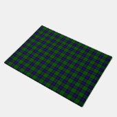 Paillasson Armstrong tartan bleu et vert plaid (Incliné)