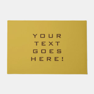Paillasson Arrière - plan couleur or spécial unique clair
