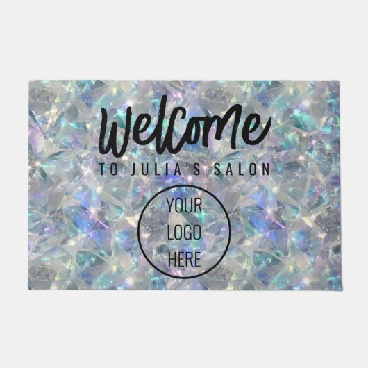 Paillasson Arrière - plan en pierre optique holographique (Devant)