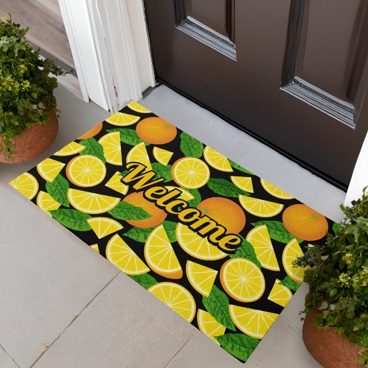 Paillasson Arrière - plan orange