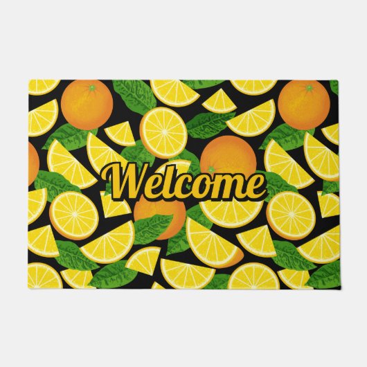 Paillasson Arrière - plan orange (Devant)