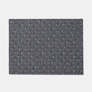 Paillasson Arrosage sur métal gris bleu