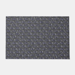 Paillasson Arrosage sur métal gris bleu