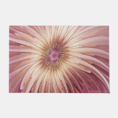 Paillasson Art Abstrait Fractal Fleur & Tons de Bourgogne (Devant)
