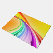 Paillasson Art Abstrait Jaune Orange Arrière - plan-10527 (Incliné)