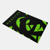 Paillasson Art contemporain vert / Noir (Incliné)