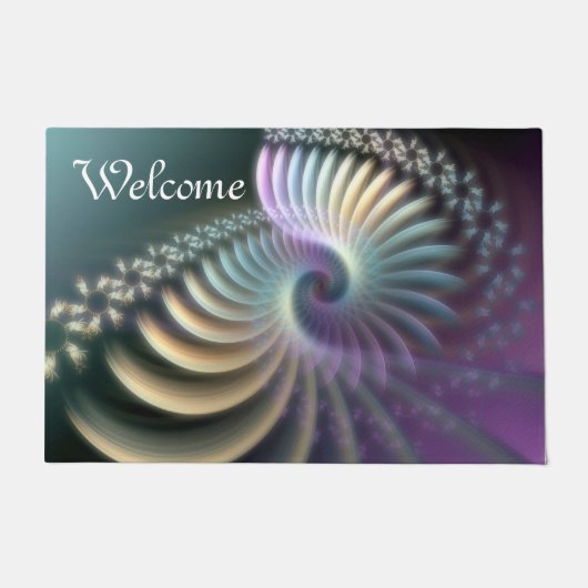 Paillasson Art de fractale - SPIRALE d'ÉNERGIE DOUCE + vos (Devant)