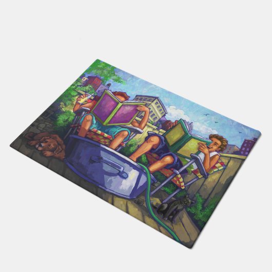 Paillasson Art de lecture en été (Incliné)