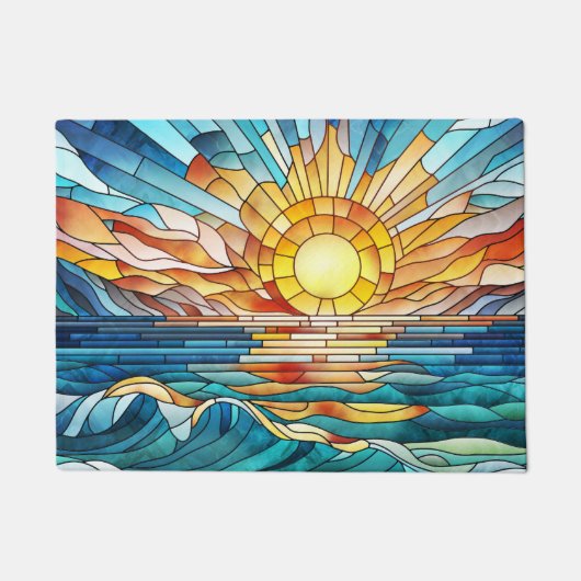 Paillasson Art de mosaïque Ocean Sunset (Devant)