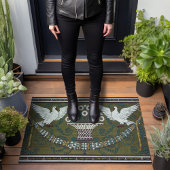 Paillasson Art Déco Sage Green Doses par Walter Crane