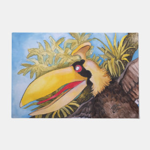 Paillasson Art "d'oiseau de coup de coup" par Mike Quinn