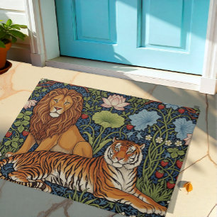 Paillasson Art du Lion et du Tigre Majestic, Jungle, Lotus, A
