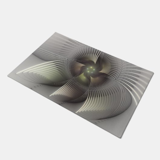 Paillasson Art fractal Abstrait moderne en 3D (Incliné)