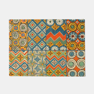 Paillasson Art Géométrique Coloré Antique Égyptien Graphique