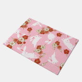 Paillasson Art japonais : Pink Sakura & Rabbits Doormat (Incliné)