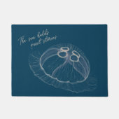 Paillasson Art Jellyfish dessiné à la main (Devant)
