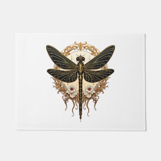 Paillasson Art Nouveau Dragonfly Elegant Steampunk (Devant)