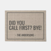 Paillasson As-Tu Appelé En Premier ? Au revoir ! Drôle (Devant)
