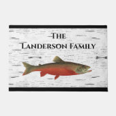 Paillasson Aspen rustique Bark Trout pêche Lake House River (Devant)