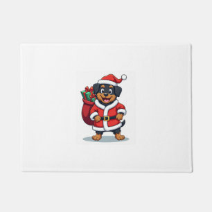 Paillasson Assistant du Père Noël Rottweiler