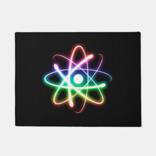 Paillasson Atom brillant coloré   Cadeaux Geeks