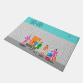 Paillasson Atomique Palm Springs Stewardess Party Porte Mat (Incliné)