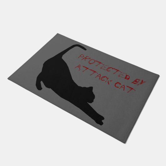 Paillasson Attaquer la porte de chat (Incliné)