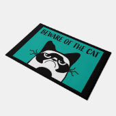 PAILLASSON ATTENTION AU CHAT DOORMAT (Incliné)