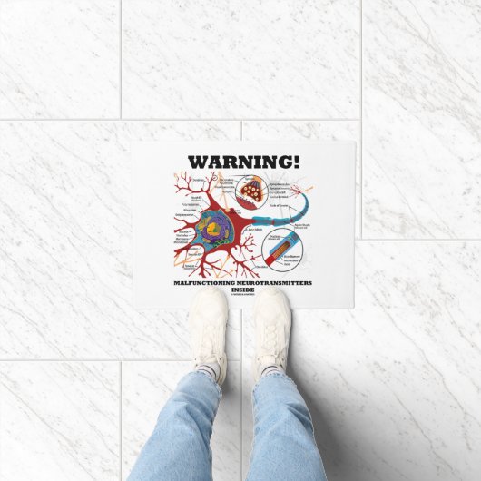 Paillasson Attention! Neurotransmetteurs défectueux à l'intér (Intérieur)