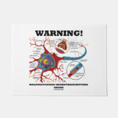 Paillasson Attention! Neurotransmetteurs défectueux à l'intér (Devant)