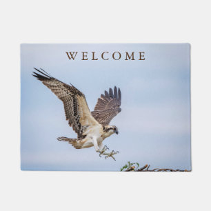 Paillasson Atterrissage d'Osprey dans le nid