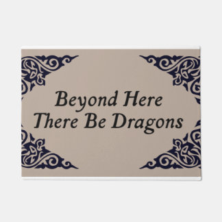 Paillasson Au-Delà Il Y A Dragon|Dungeon Dragon Doormat